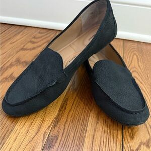 Hush Puppies Textured Black Loafers